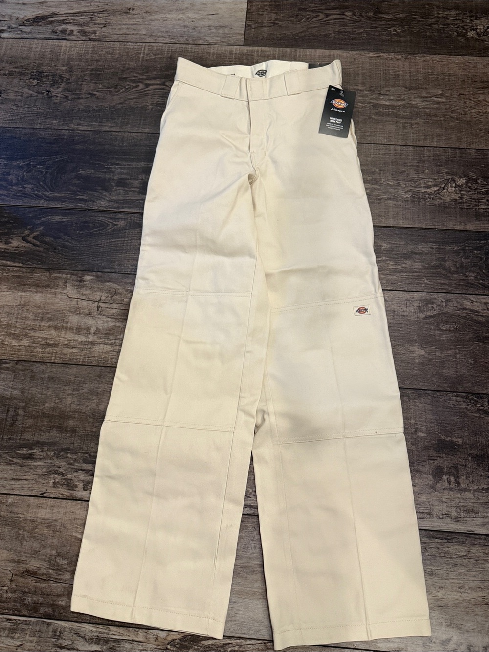 Dickies Women's Double Knee Work Pants in Cream